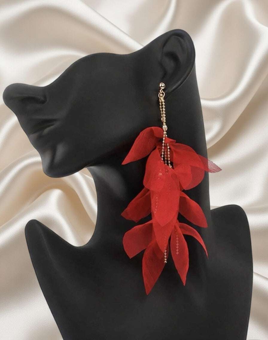 Czerwona Tiulowa Petarda z Kokardą 🎀🔥