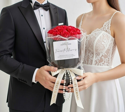 Czerwone Róże Mydlane w Eleganckim Czarnym Boxie – Wieczna Miłość w Najpiękniejszej Formie 🌹❤️✨