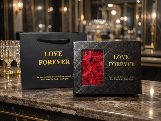 Prezent na Walentynki / Dzień Kobiet – róże mydlane + naszyjnik